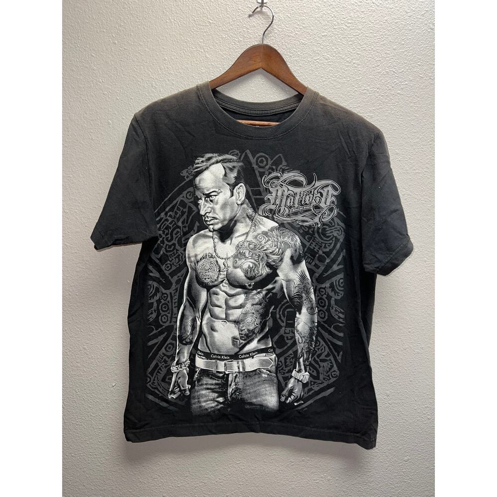 Mafioso El Mujertego Shirt Graphic Black Riviera Maya Tee Large L